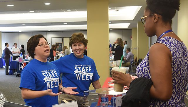 Wellness activity during staff appreciation week