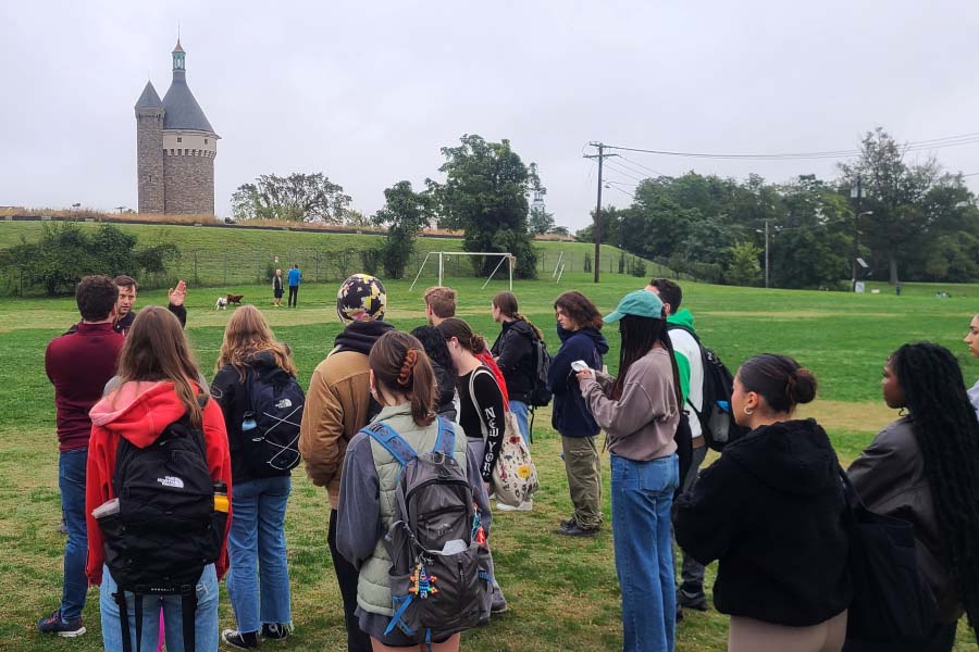 Anthropology class at Fort Reno Park