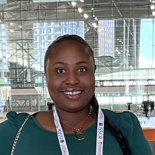 Charlotte Owusu-Hammond at an international biotech conference.