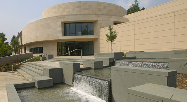 Katzen Rotunda exterior in full sun