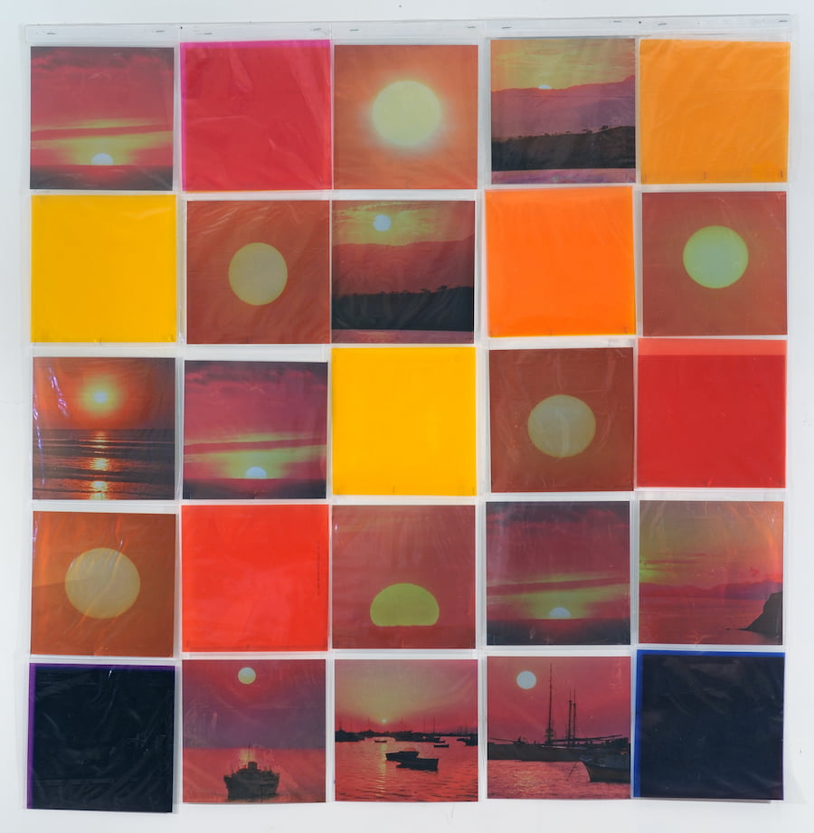 Renee Butler, Sunrise, 2020. Photographic prints, plastic, 60 x 60 inches. Courtesy of the artist