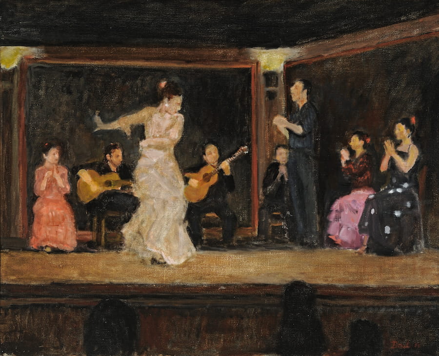 Jack Boul, Flamenco Dancer, 2013. Oil on canvas, 19.25 x 15.5 inches. Courtesy of the artist.