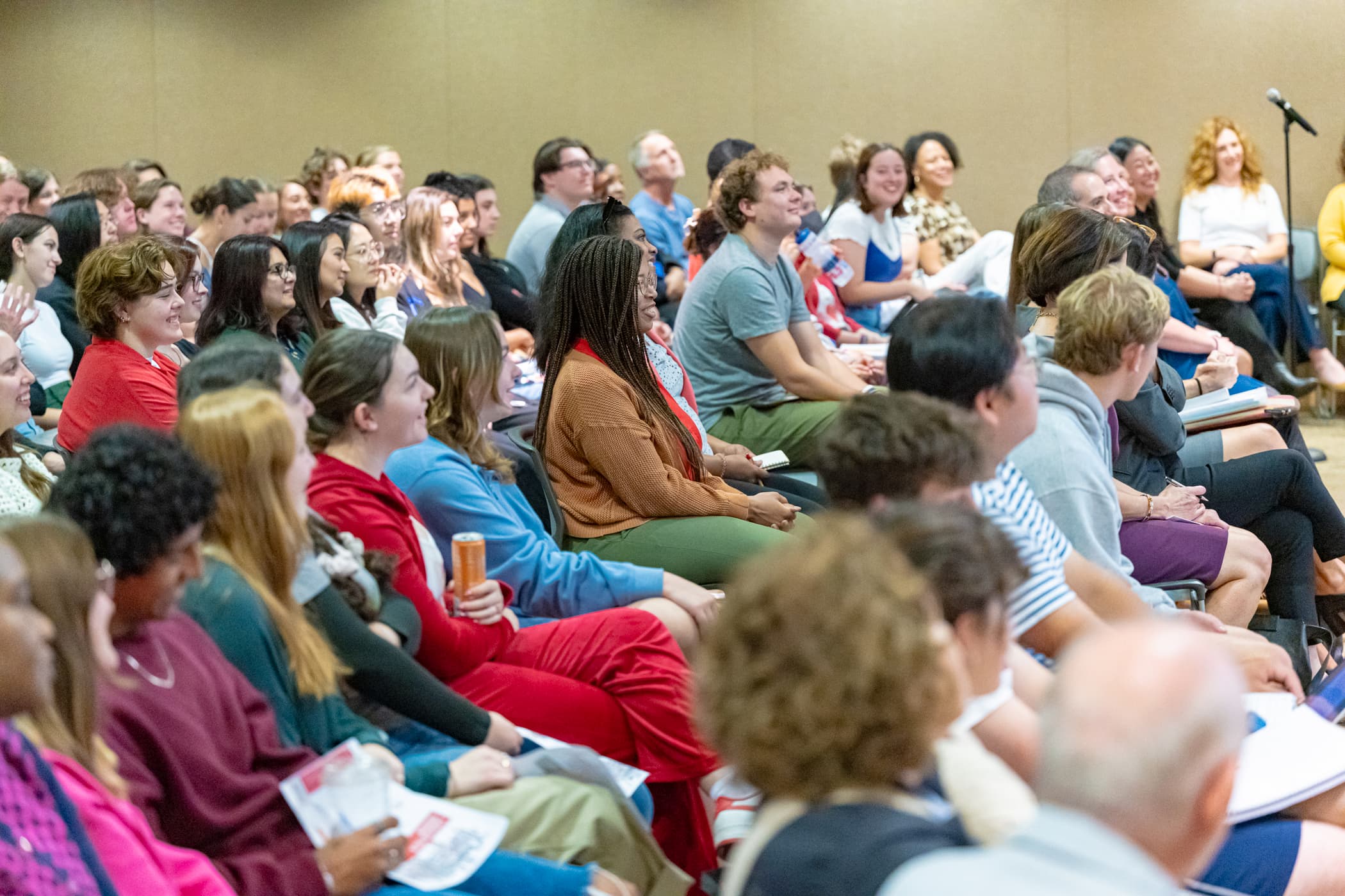 Students at the annual Mueller Lecture.