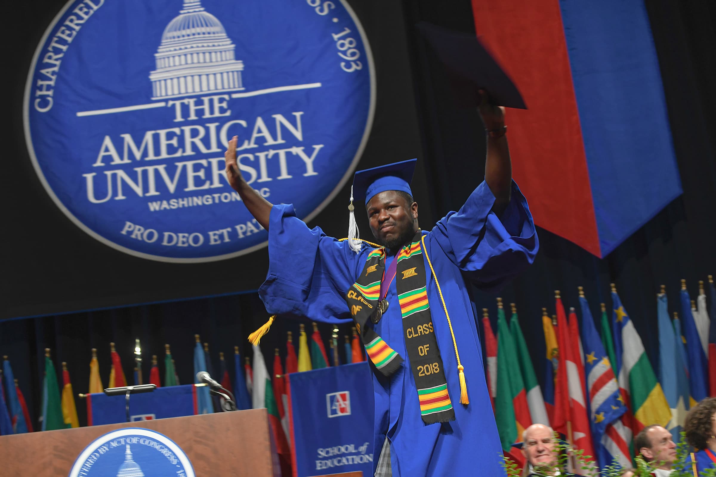 Student Graduating at Commencement