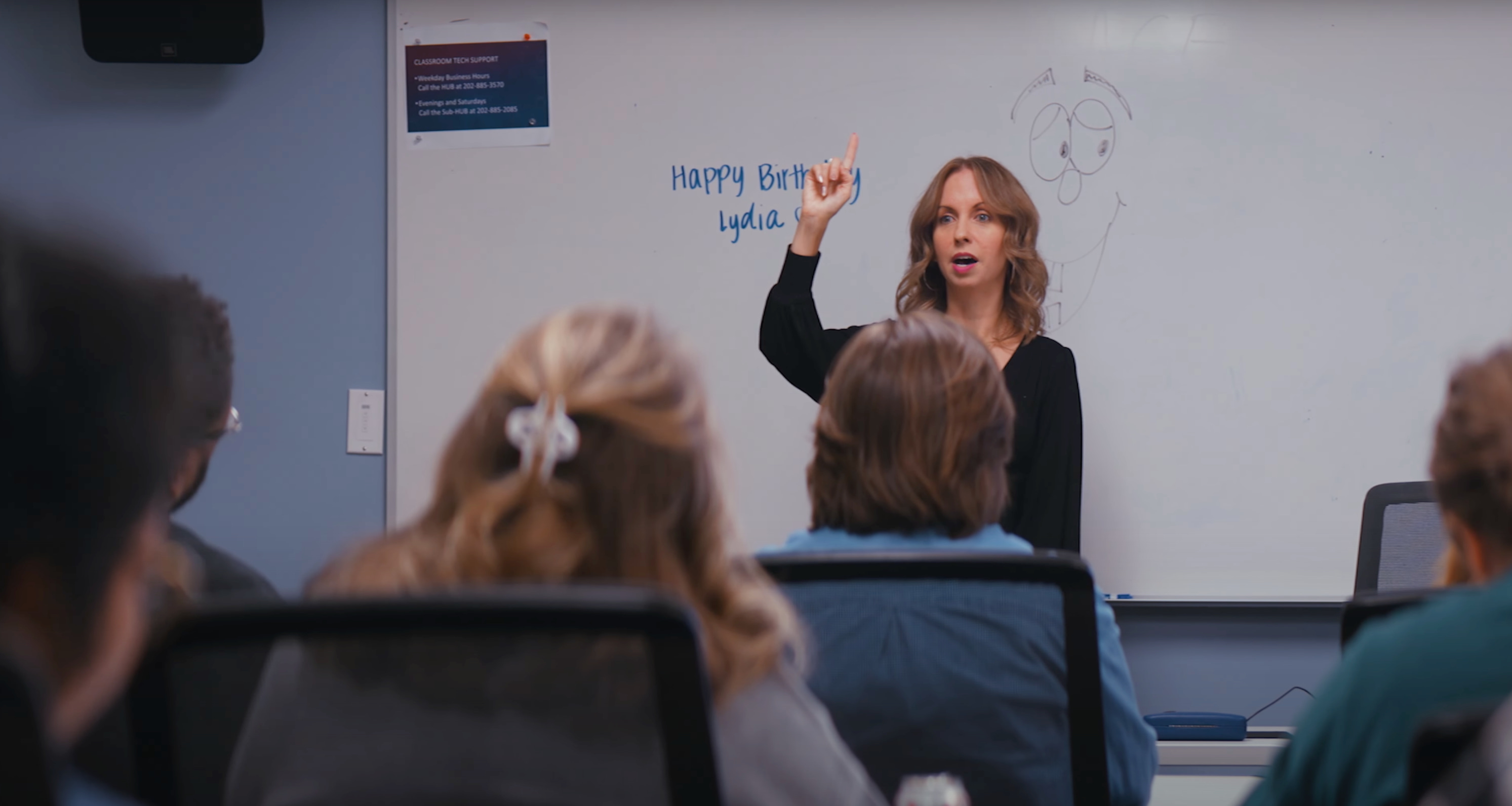 Caty Borum teaching a class.