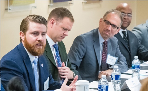 Veterans and other speakers at AU diversity and inclusion for student veterans event