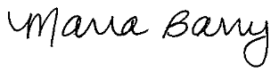 Maria Barry signature