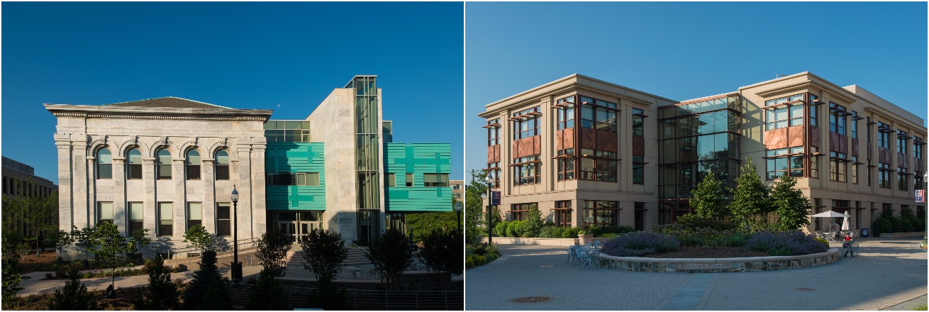 Two Buildings Side by Side