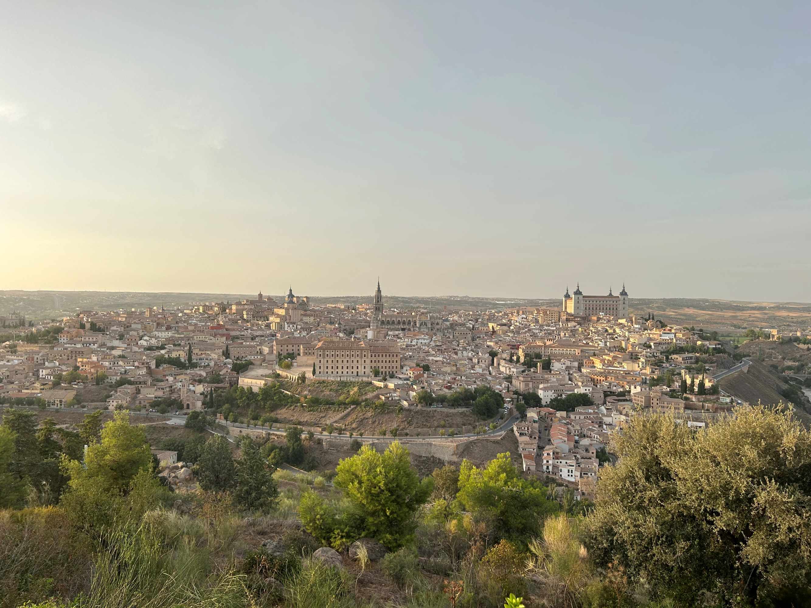 madrid from the overlooking hills