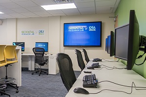 Inside of Geospatial Research Lab