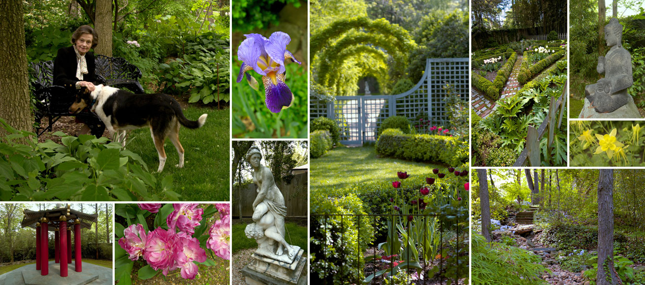 Donor Mary Weinmann in her garden