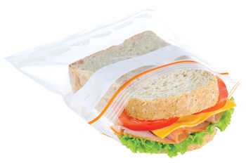 sandwich in a plastic bag