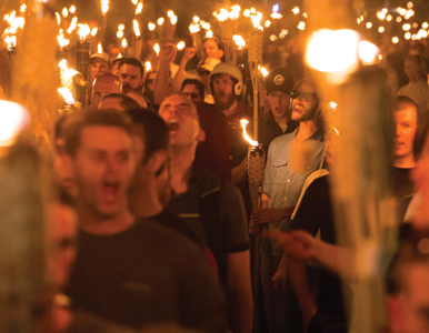 alt-right protestors in Charlottesville, Virginia