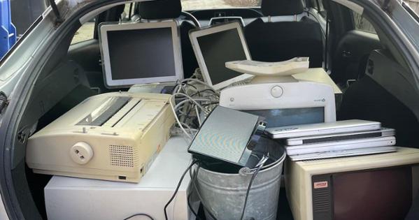 Photo of Kathryn Ray's packed trunk. Photo courtesy of Kathryn Ray.