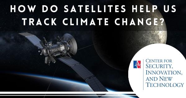 Title slide for CSINT article: How do satellites help us track climate change?