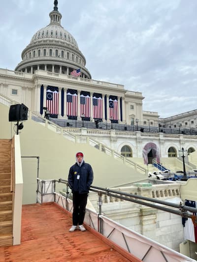 Marco Gacina outside Capitol