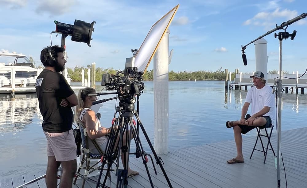 Emme Watkins interviews a Boca Grande fisherman