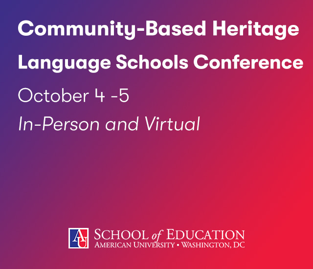 2024 Community-Based Heritage Language Schools Conference