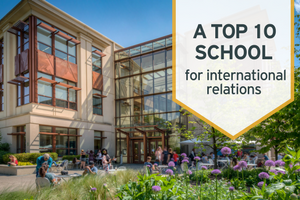 The School of International Service ranked a top 10 school for international relations