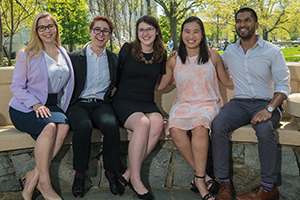 Gilda Goldental-Stoecker, Lee Clyne, Mary-Margaret Koch, Christine Machovec, and Saagar Gupta