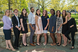 Students who won the 2018 Student Achievement Award.